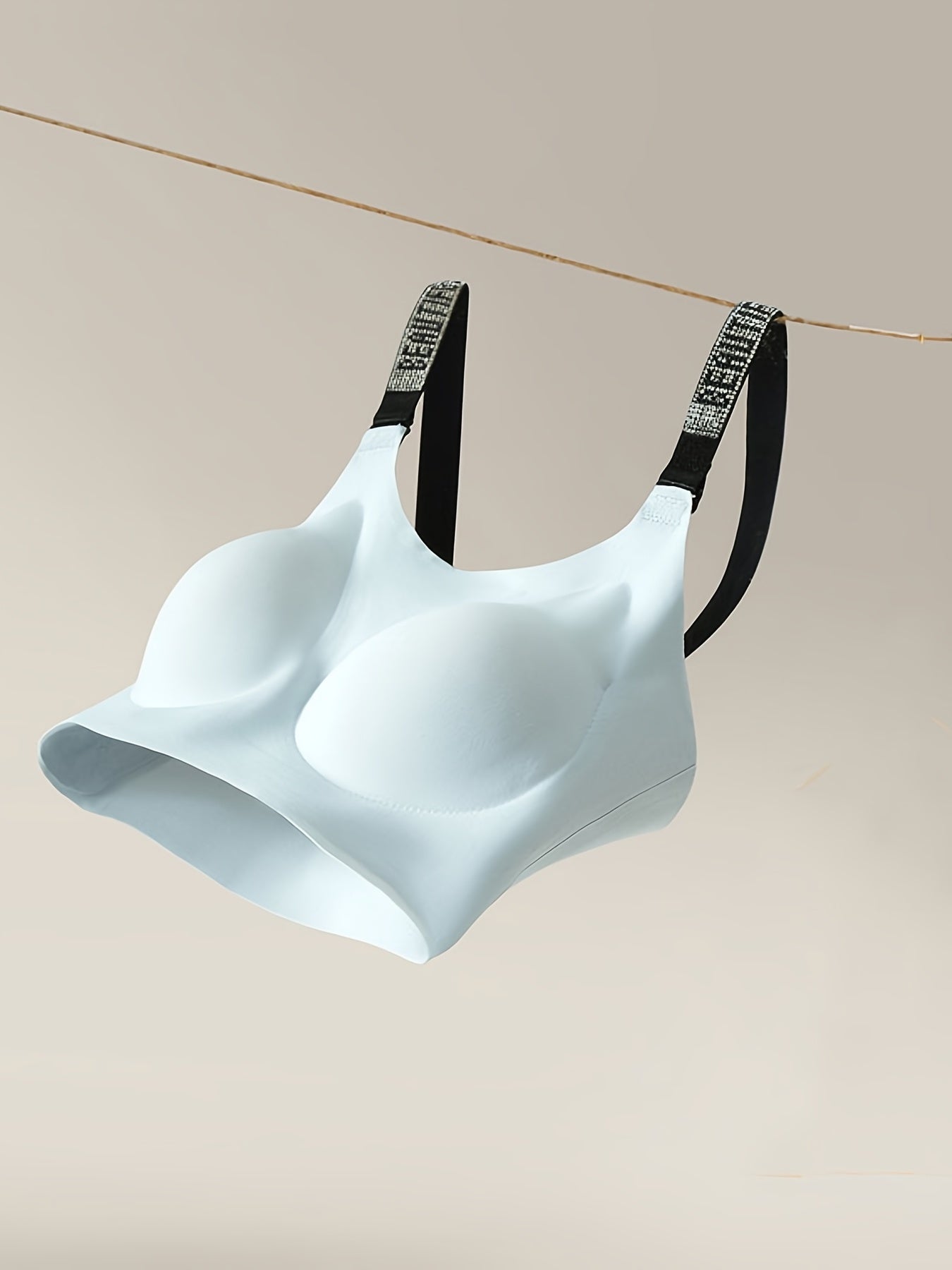 Letter Straps Wireless Bra Seamless Full Coverage Women's Lingerie