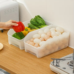 3pcs Refrigerator Storage Box Drawer Transparent Freezer Crisper