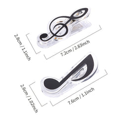Musical Note Spring Holder Clip for Piano Guitar Violin