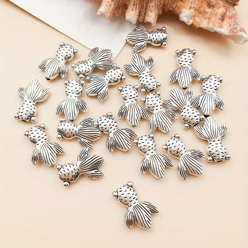 20pcs Antique Silver Animal Shape Metal Loose Beads for DIY Bracelet Necklace