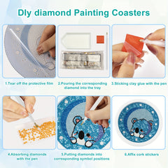 DIY Diamond Painting Cartoon Animal Frame Toy