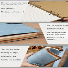 A5 Business PU Leather Notebook Office Journal