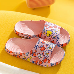 Cartoon Pattern Slippers Soft Bottom Slides