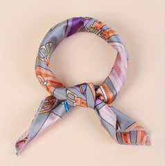 Classic Bandana Satin Square Scarf Necke...
