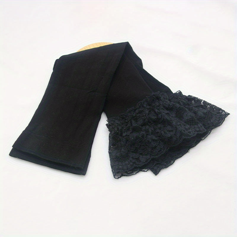 Lace Sunscreen Sleeves Elastic UV Protection Gloves Women
