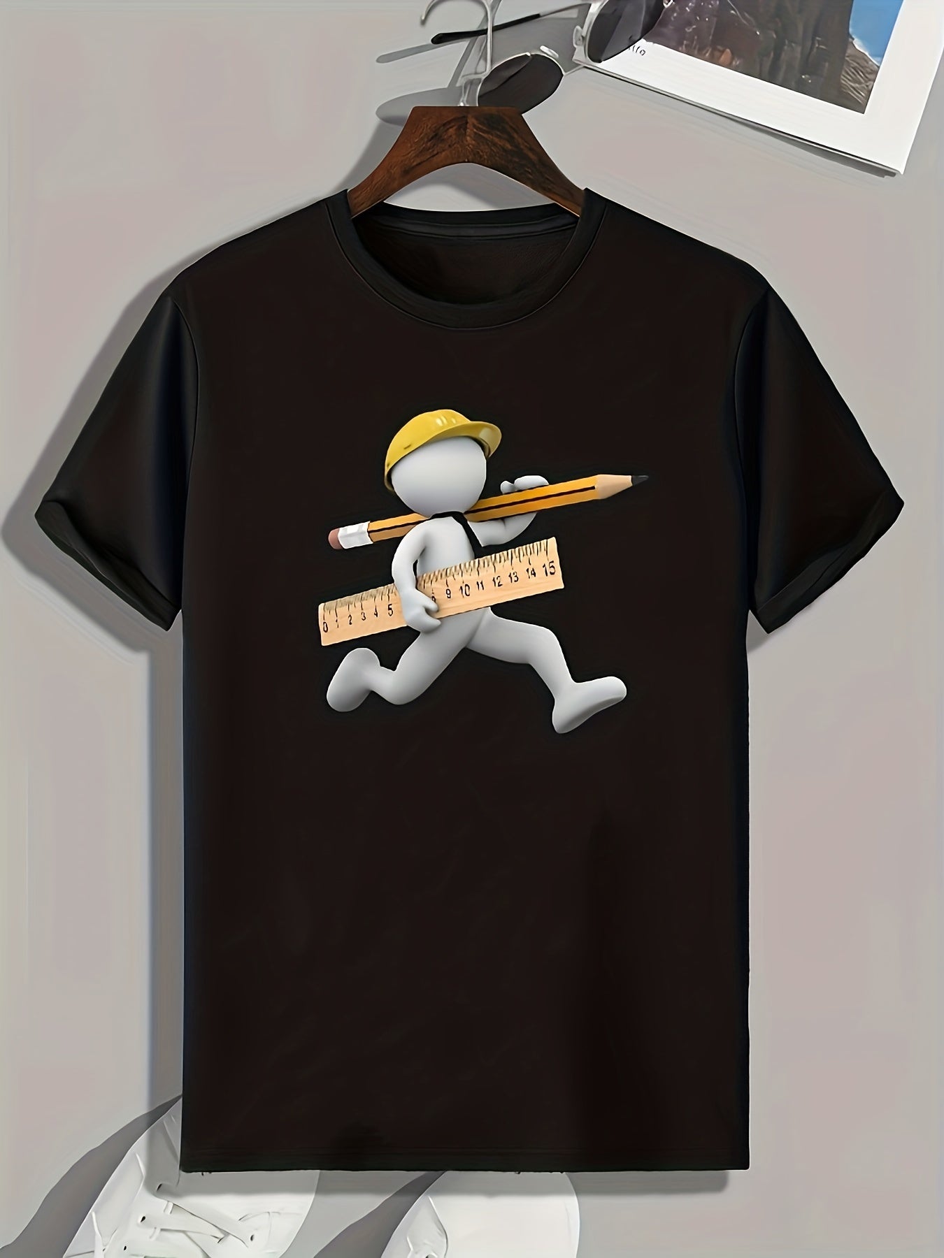 Creative Pattern Men's Graphic Tee for Summer