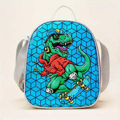 Large Capacity Cartoon Insulated Lunch Box PU Waterproof Bento Bag