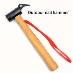 Multifunctional Camping Hammer Tent Peg Stakes Iron Hammer