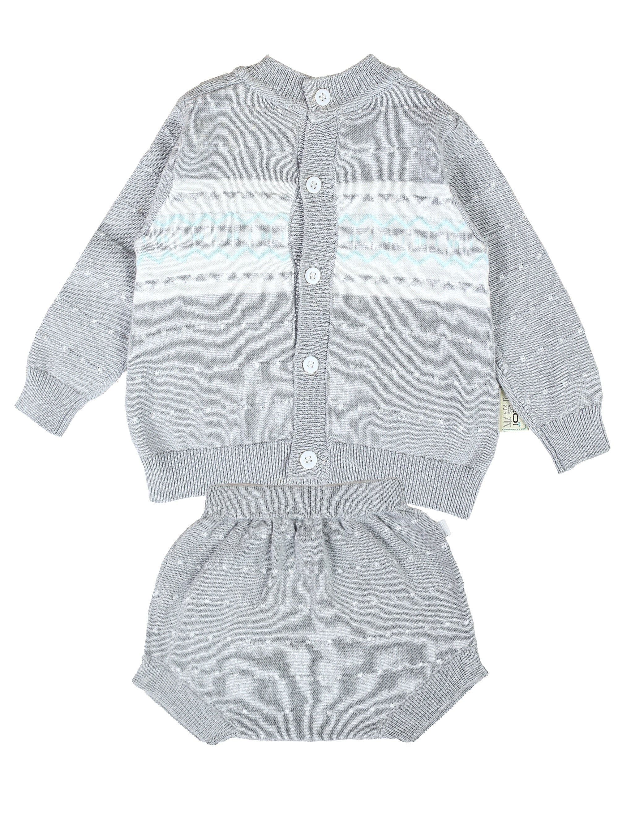 Baby Knitted Preppy Style Sweater Set for Boys and Girls