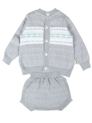 Baby Knitted Preppy Style Sweater Set for Boys and Girls