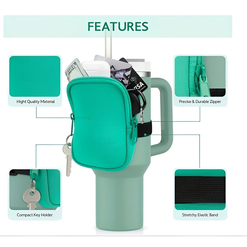 Portable Bottle Body Storage Bag For 40OZ Ice Cup Diving Fabric Cup Pouch