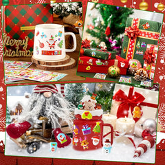 1pc Christmas 3D Bubble Stickers Adhesive Puffy Stickers DIY Diary Stationery