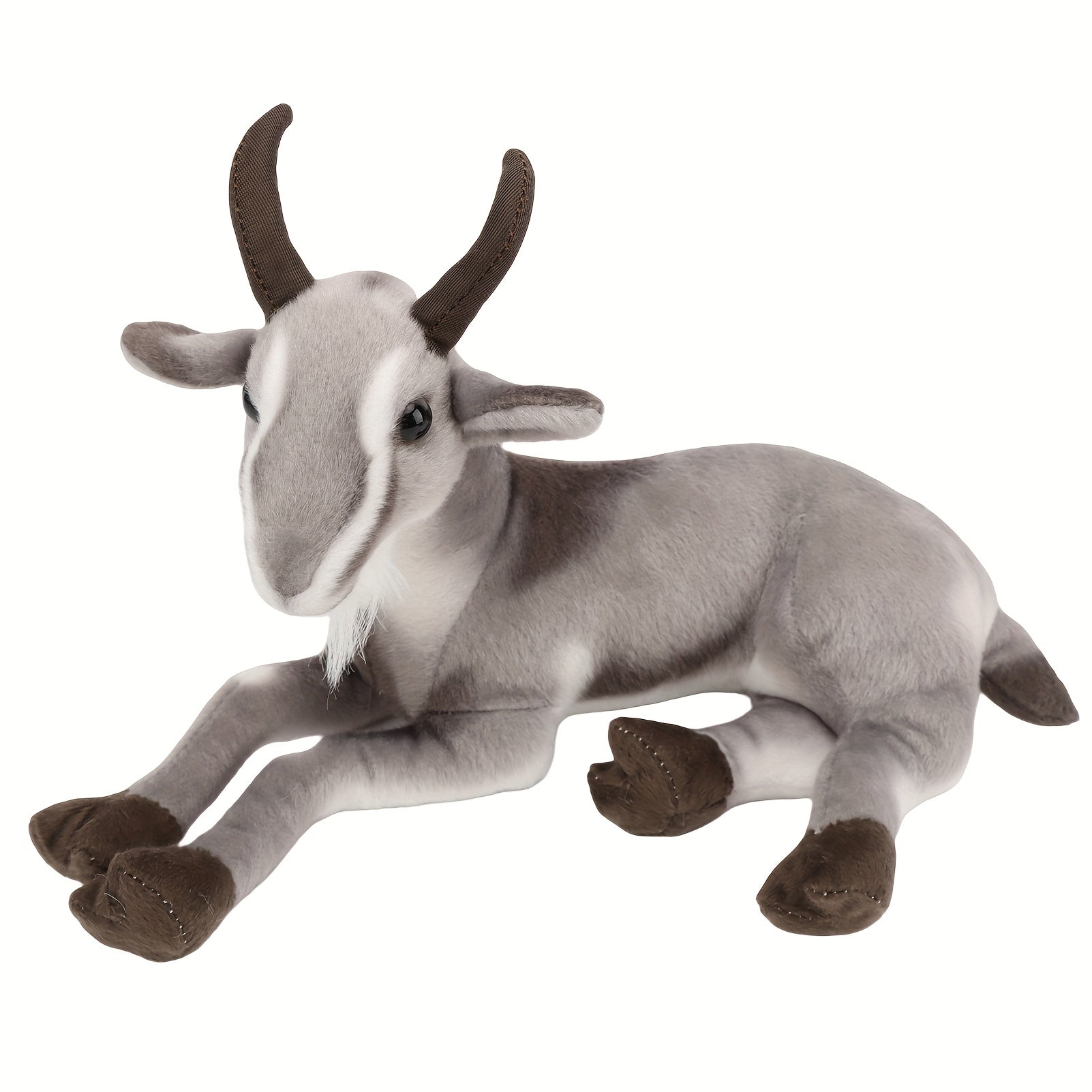 11" Pygmy Goat Plush Soft Stuffed Animal Realistic Looking Doll