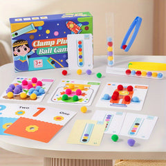Colorful Clamp Plus Ball Game Math Teachings Aid Puzzle Toy