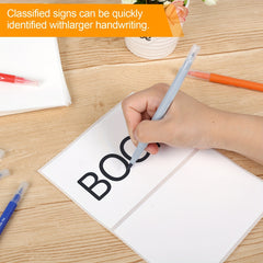 50 Removable Storage Bin Labels 15.24 x 10.16 cm Matte Blank Box Labels