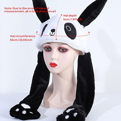 Cartoon Panda Hat With Moving Ears for Costume Party
