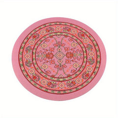 1:12 Scale Floral Round Rug for Dollhouse Decor