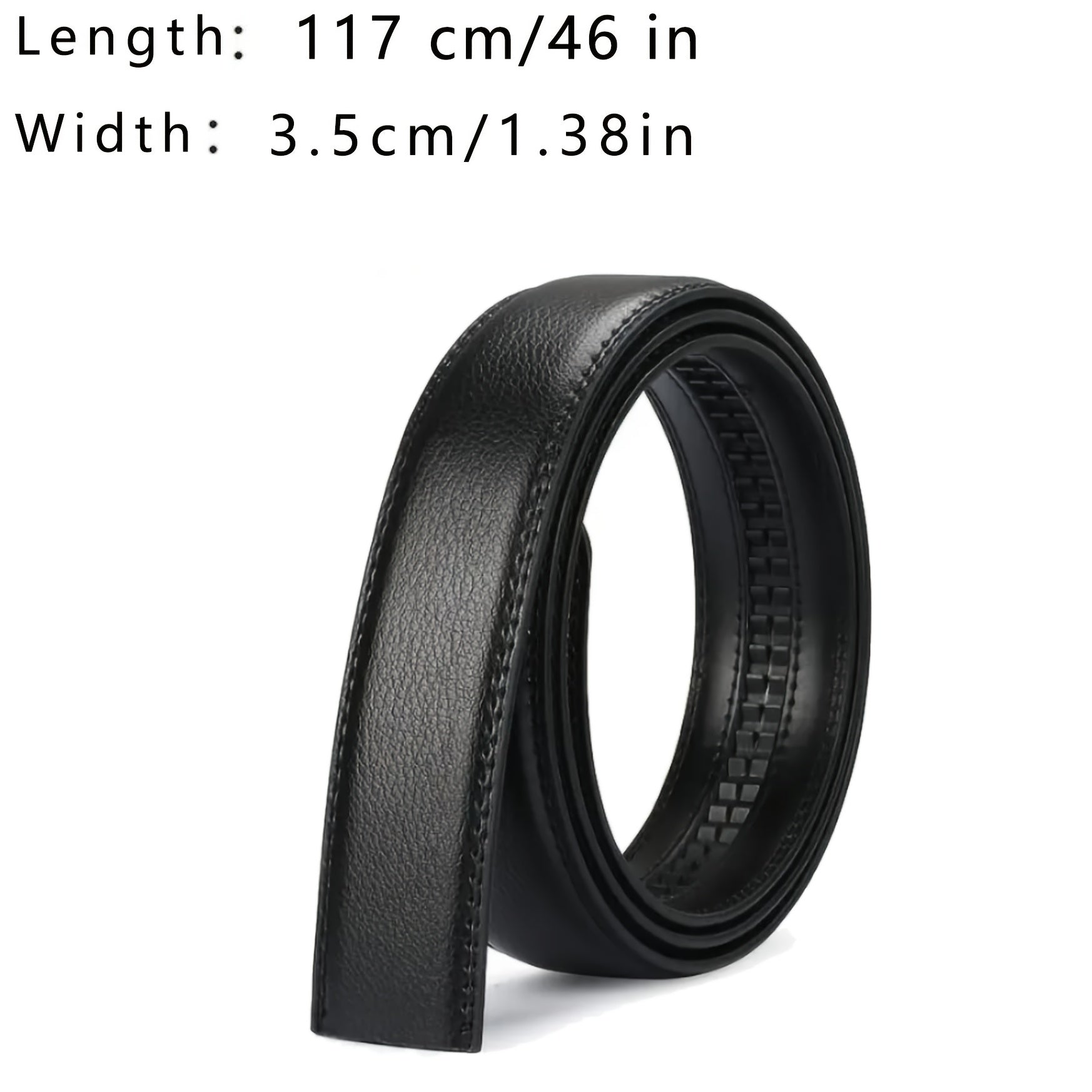 Men's Casual PU Leather Auto Buckle Belt