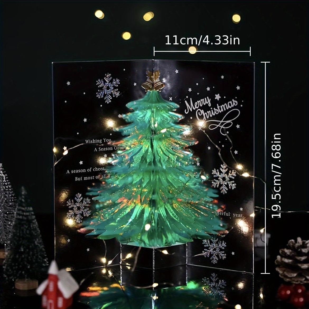 3D Christmas Greeting Card Creative Gift Tree Card