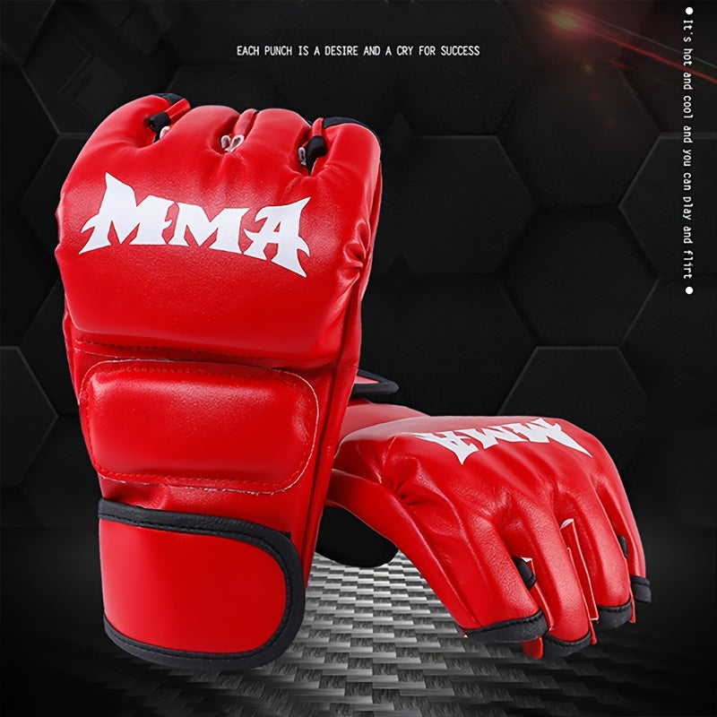 Thicken Boxing Gloves Half Finger for Muay Thai Punching