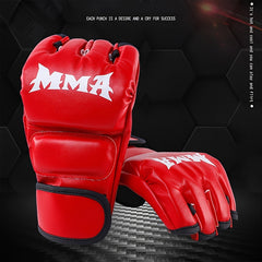 Thicken Boxing Gloves Half Finger for Muay Thai Punching