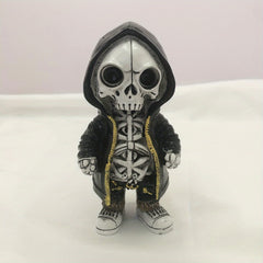 Halloween Skeleton Dwarf Statue Resin Ornaments Interesting Holiday Decorations