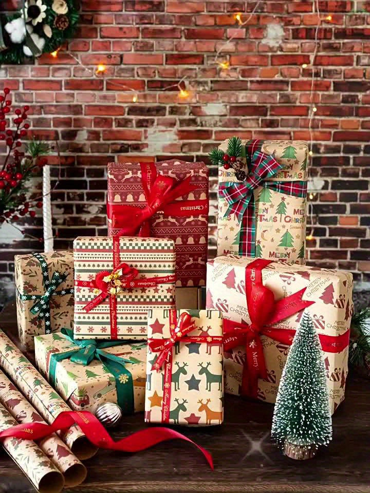 Christmas Birthday Gift Wrapping Paper Arts Crafts Decorations