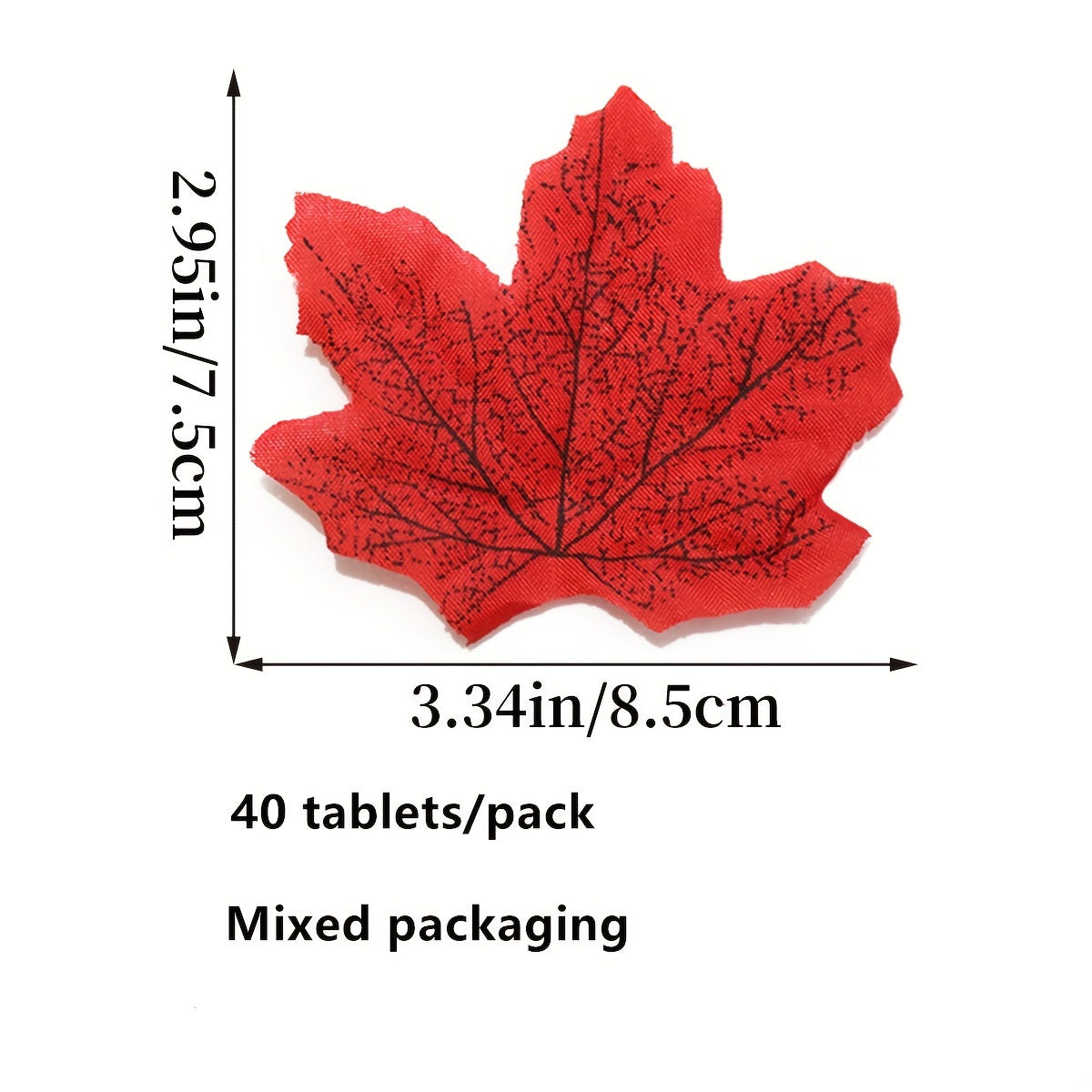 Thanksgiving Decoration Cloth Art Maple Leaf for Party Props