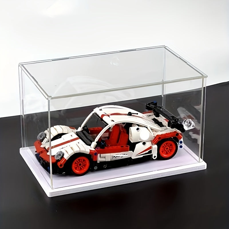 Transparent Display Box With Handle for Building Block Toy Doll Storage