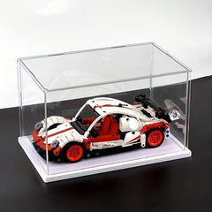 Transparent Display Box With Handle for Building Block Toy Doll Storage