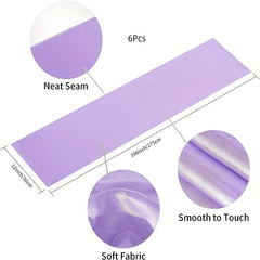 6pcs Polyester Tablecloth Nordic Style Solid Table Runners