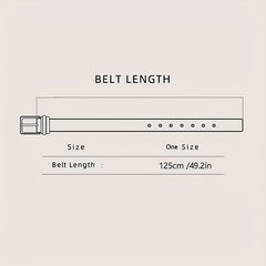 PU Leather Business Men's Pin Buckle Belt