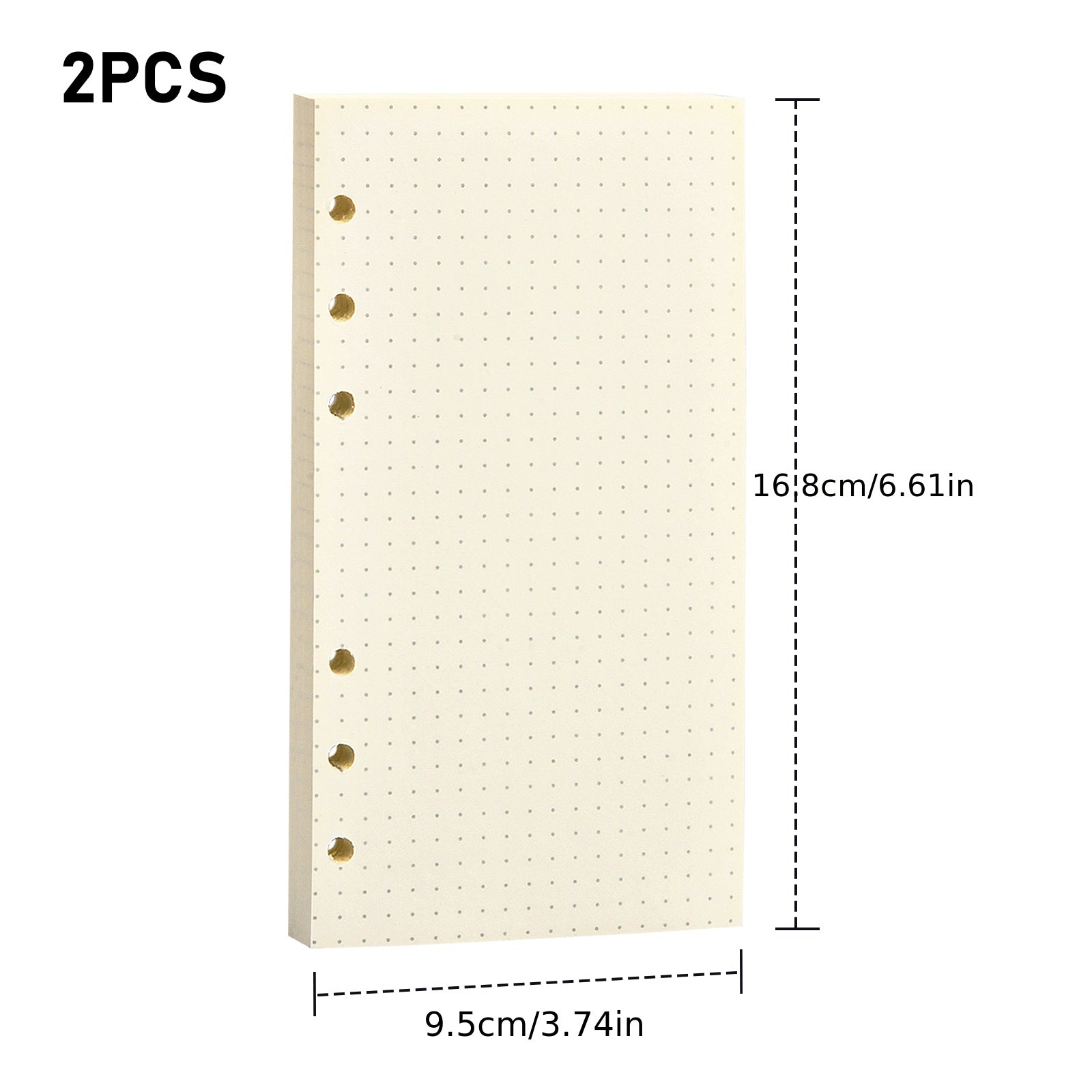 A6 Dot Paper Refill Sheets for 6 Ring Binder