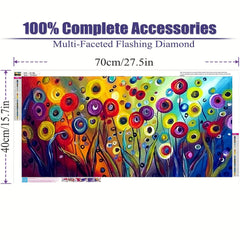 Large 5D Diamond Art Painting Kit - Flower and Tree Design
