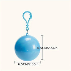 3pcs Portable Disposable Raincoats Compressed Spherical Ball Raincoats