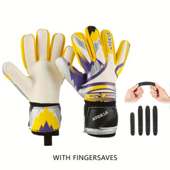 MYOKIA Goalie Gloves Latex Football Gloves Size 8 9 10