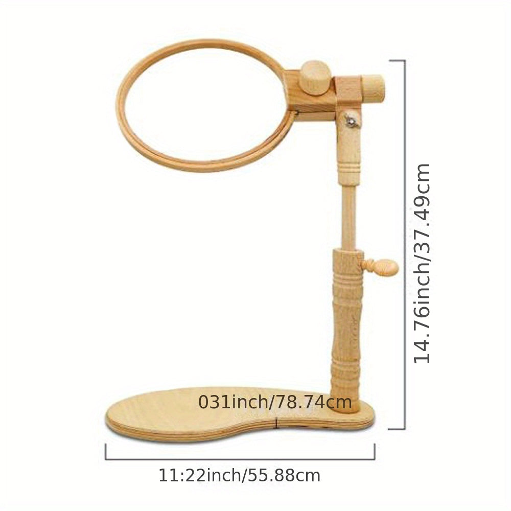 1pc Beech Wood Embroidery Hoop Bracket for Cross Stitching