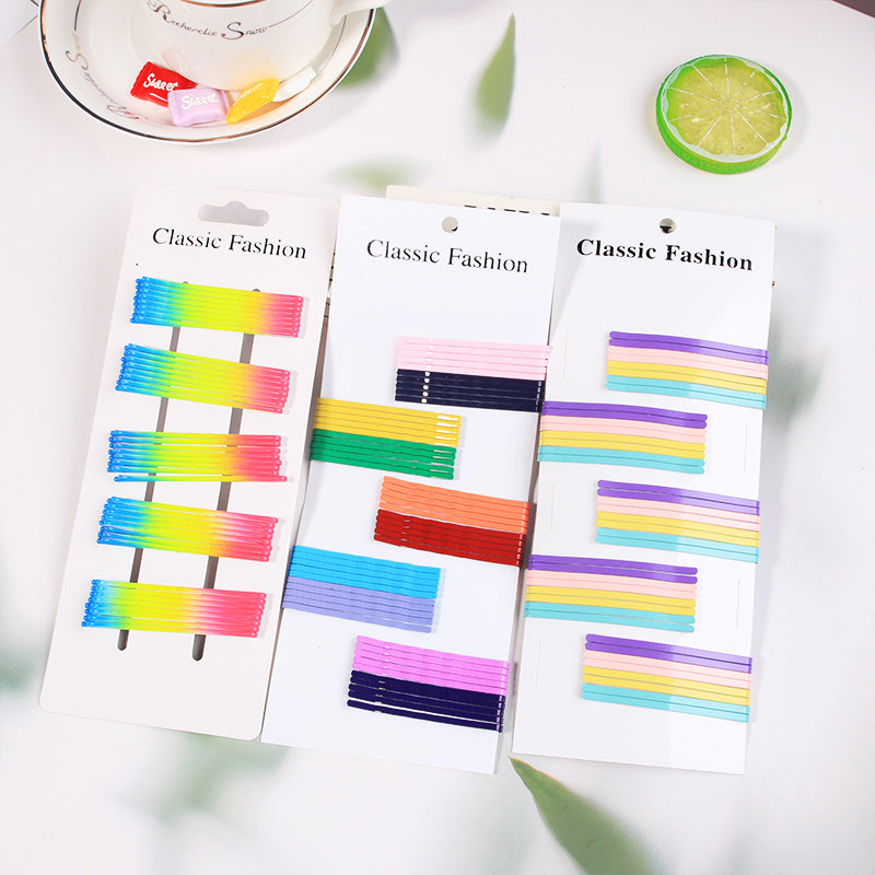 50 Pcs Word Clip Candy Bangs Hair Clip Headgear Girl Hair Accessories