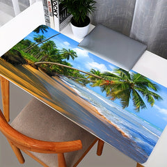 Coconut Tree Beach Scenery Mouse Pad HD Printing Laptop E sport Accessories
