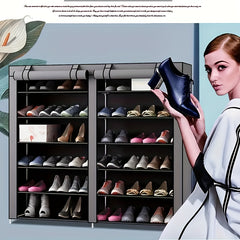 7 Layer Shoe Rack Standing Dustproof Shoe Storage Large Capacity Shelf