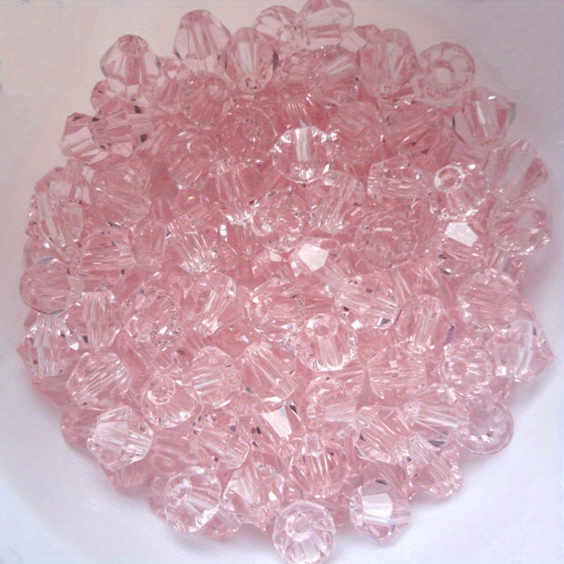 3mm Double Cone Crystal Rhombus Glass Beads DIY Bracelet Necklace Loose Beads