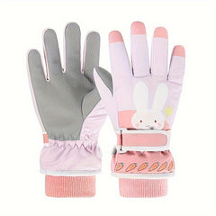 Cartoon Warm Keeping Gloves Touch Screen Skiing Gloves