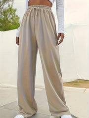  Sporty Pants Women's Plus Wide Leg Trousers