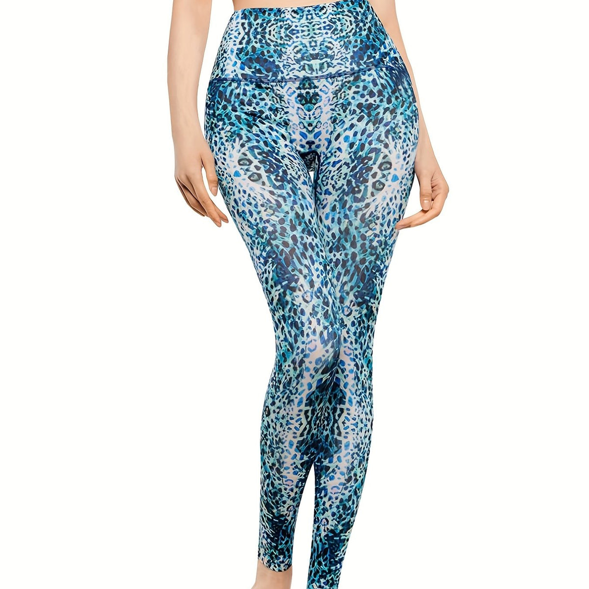 Leopard Print Yoga Leggings Women's Activewear