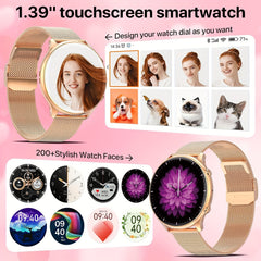 Women's Smart Watch w/ Calling 100 Sports Modes Water Resistant