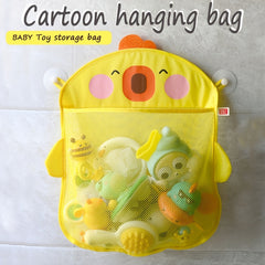 Kids Toy Storage Bag Cartoon Chicken With Suction Cup