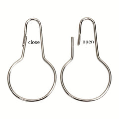 20PCS Metal Shower Curtain Rings Reusable Hangers