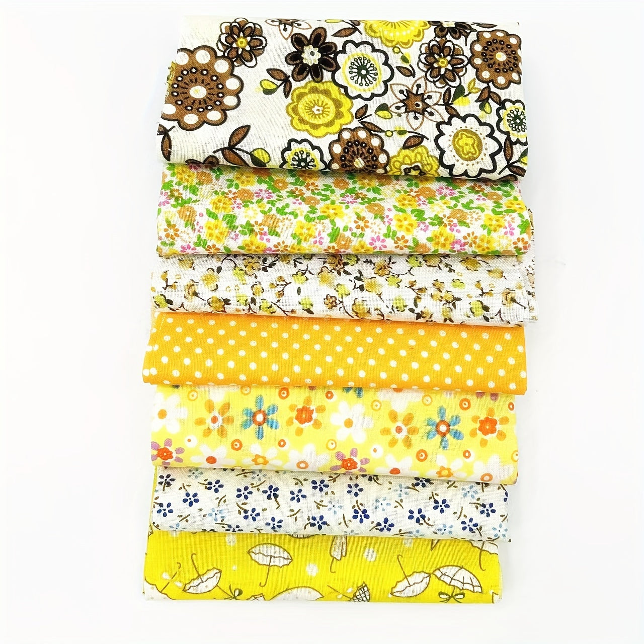 7pcs 24 89 Cm Floral Printed Quilting Fabric Cotton Craft DIY Doll Clothes Fabri