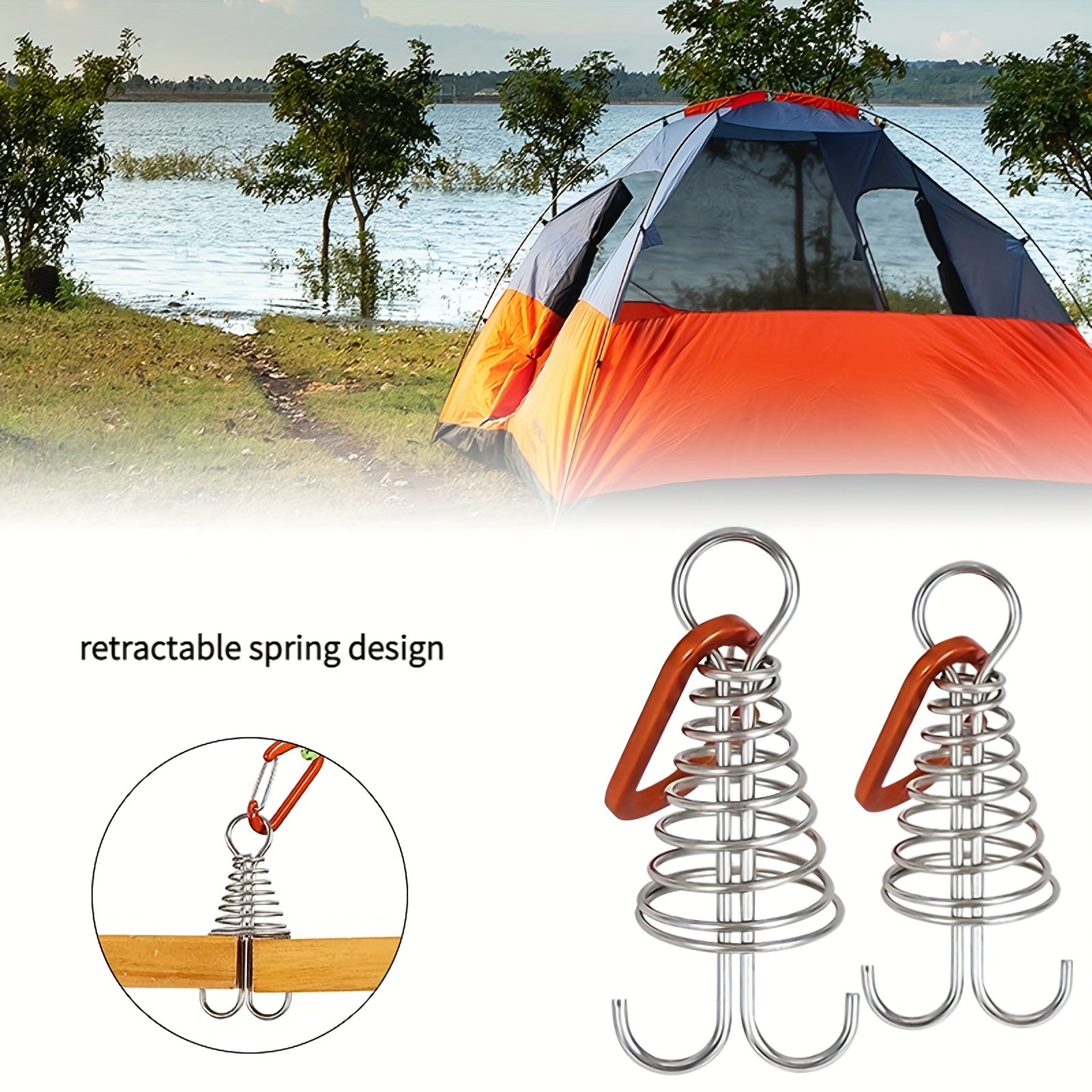 Stainless Steel Camping Tent Deck Nails Anchor for Tent Mounting