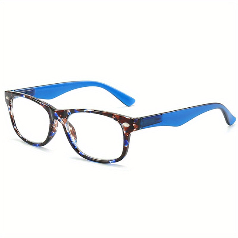Men's Anti Light Protection Square Frame Reading Glasses